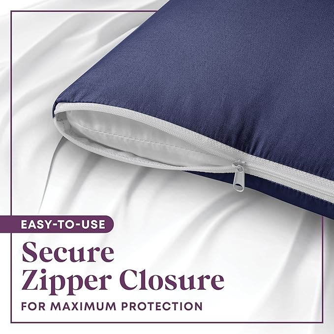 CirclesHome Pillow Protectors 4 Pack King Zippered - Image 3