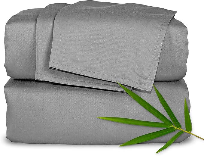 Pure Bamboo King Sheets, Genuine 100% Organic Viscose Derived from Bamboo Bed by PureBamboo