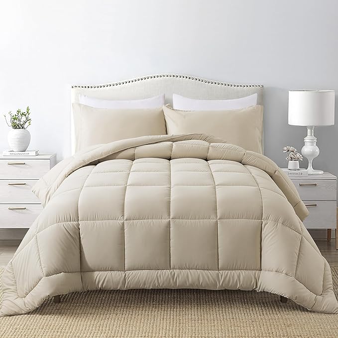DOWNCOOL Twin Comforter Set -All Season Bedding Comforters Sets by DOWNCOOL