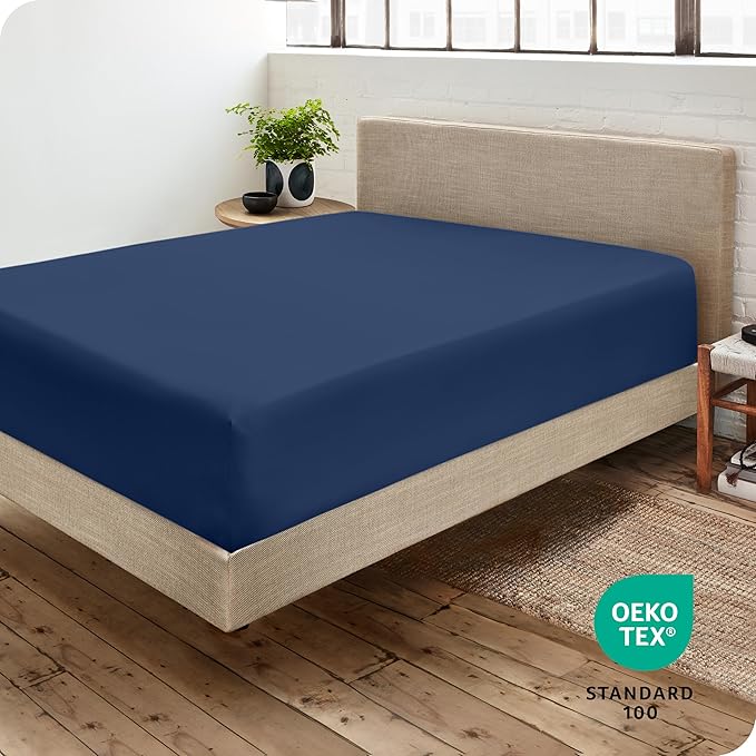 Bare Home Fitted Bottom Sheet Short Queen Size - Image 4