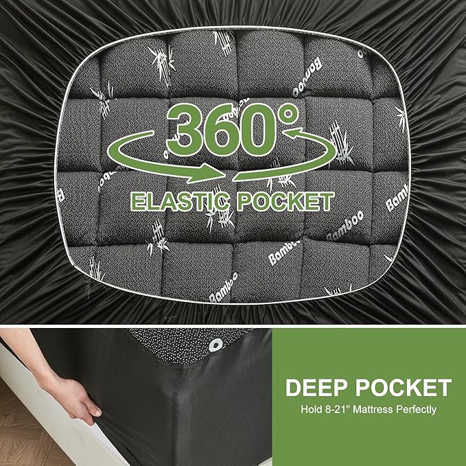 Full Size Mattress Topper Viscose Derived from Bamboo, Soft Thick Pillow Top - Image 6