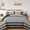 WONGS BEDDING Boho Quilt Set King Size, Lightweight Bedspread Coverlet Bedding by WONGSBEDDING