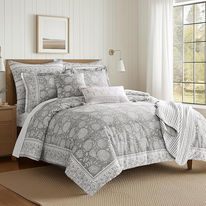Levtex Home Adare Grey Reversible King/Cal King Comforter Set by LevtexHome