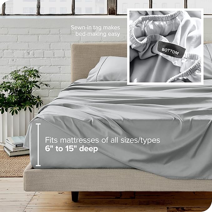 Bare Home Split King Sheet Set - Image 6