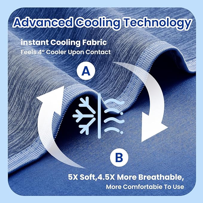 TOPCEE Cooling Blanketfor Night Sweats Absorbs Heat to Keep Adults, Children - Image 5