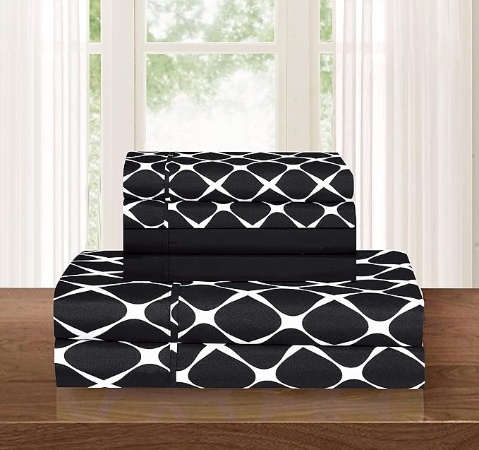Elegant Comfort Luxury Softest and Coziest 4-Piece Bed Sheet Set, Wrinkle - Image 2