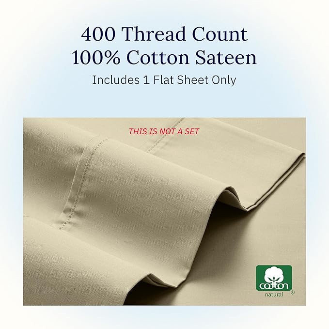 California Design Den King Size Flat Sheet Only - Image 5