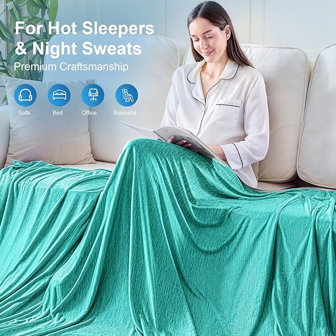 KMUSET Cooling Blanket Twin XL, Double Sided Summer Cooling Blankets - Image 8