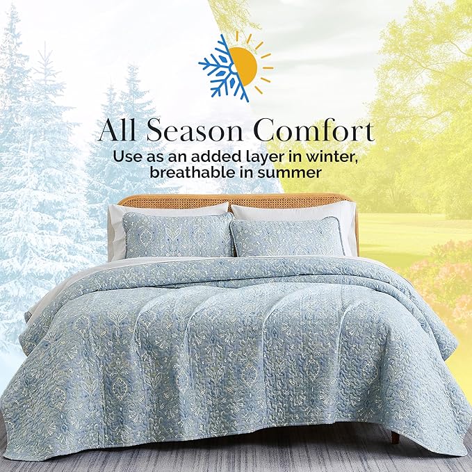 Southshore Fine Living, Inc. Farmhouse Quilts Queen Size, Quilt Bedding Set - Image 9