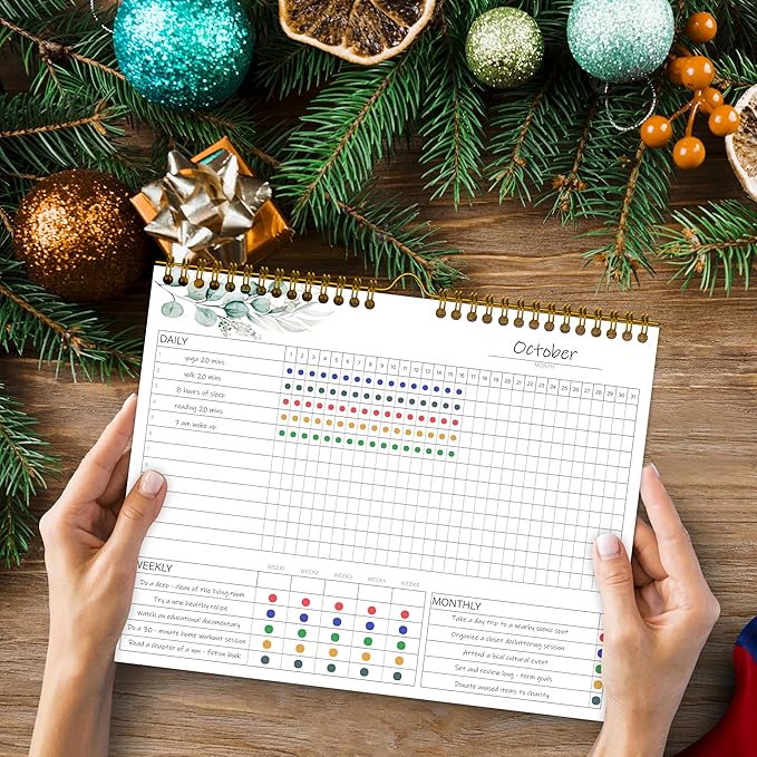Habit Tracker Calendar，12 Monthly Habit Tracker Journal - Image 4