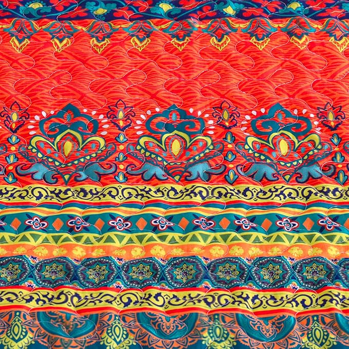 Exclusivo Mezcla 50"x 60" Quilted Throw Blanket- Microfiber Quilt Throw - Image 3