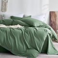 JELLYMONI 100% Washed Cotton Duvet Cover Full – Soft, Breathable Linen-Look by JELLYMONI