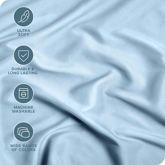 Bare Home 2-Pack Fitted Bottom Sheets King - Image 2