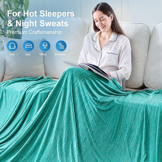 KMUSET Cooling Blanket Full Size（80"x90", Double Sided Summer Cooling Blankets - Image 8
