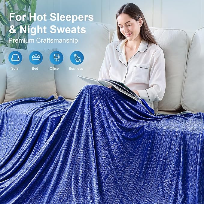 KMUSET Cooling Blanket Full Size（80"x90", Double Sided Summer Cooling Blankets - Image 8