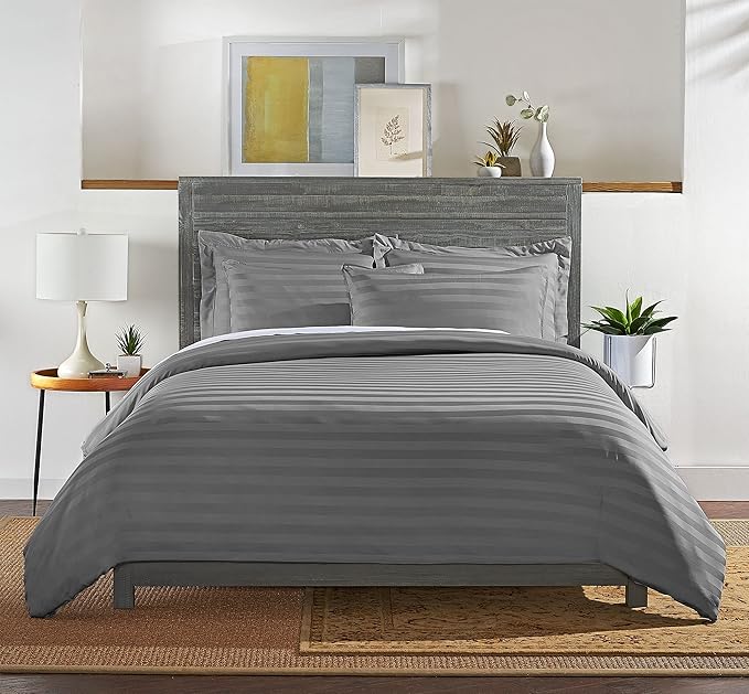 Pure Bamboo Queen Duvet Cover, 3 Piece Set, Genuine 100% Organic Viscose - Image 3