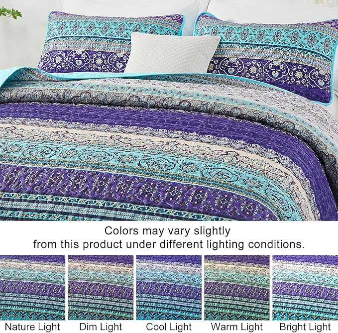 WONGS BEDDING Boho Quilt Full Size - Image 4