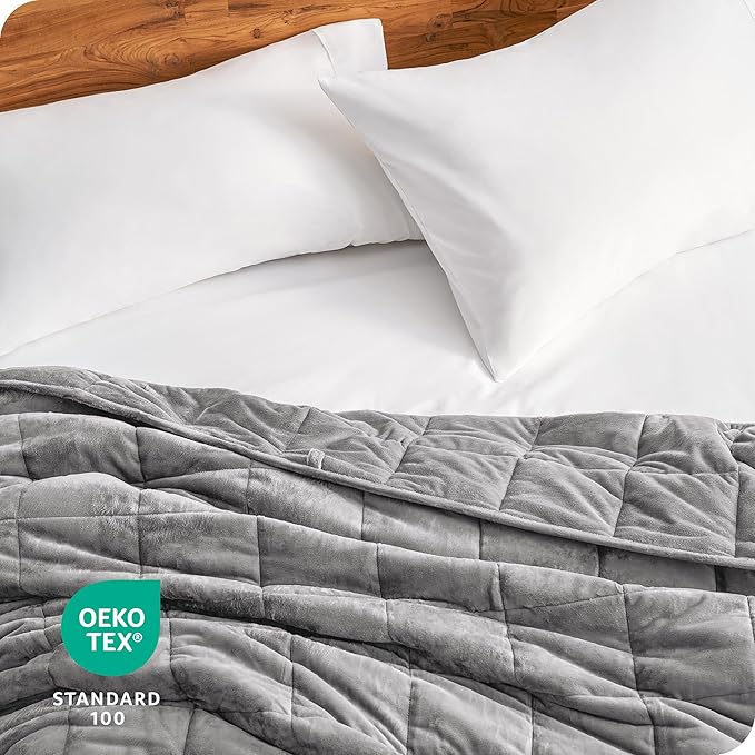 Bare Home Weighted Blanket Full or Queen Size 15lb - Image 7