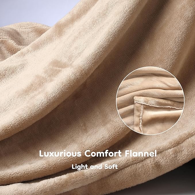 LaffyLo Heated Throw Blanket 50 x 60, Fast Heating Electric Blanket, Flannel - Image 7