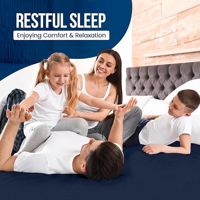 Queen Size Mattress Protector Waterproof, Premium 200 GSM Terry Mattress Cover - Image 7