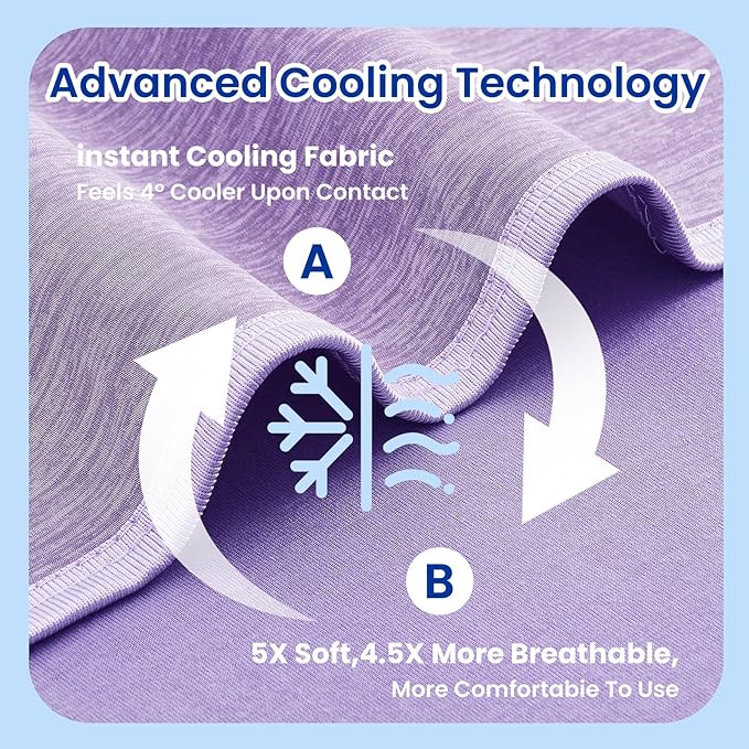 TOPCEE Cooling Blanketfor Night Sweats Absorbs Heat to Keep Adults, Children - Image 5