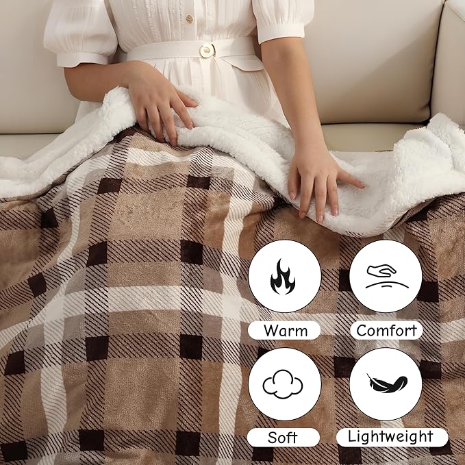 Electric Heated Blanket Full Size 72"x84", Soft Flannel - Image 2