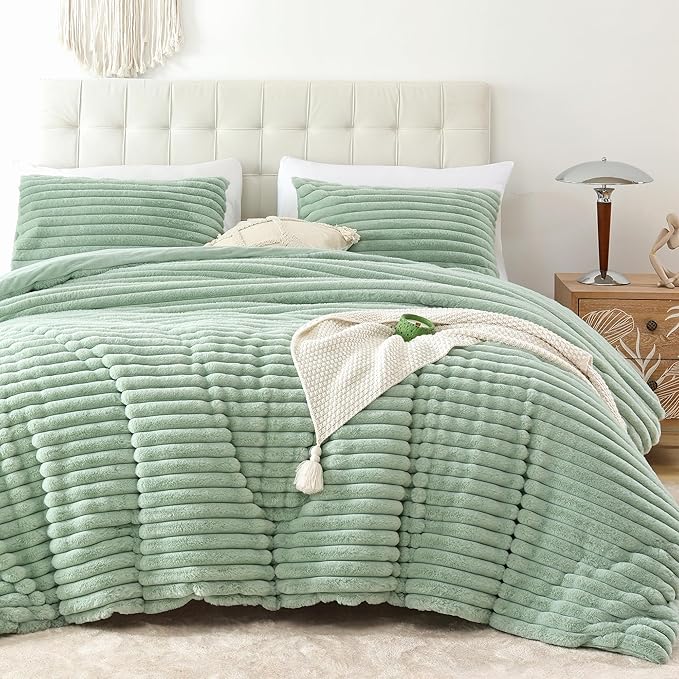 Smoofy Fluffy Queen Comforter Set 3 Pieces by SMOOFY