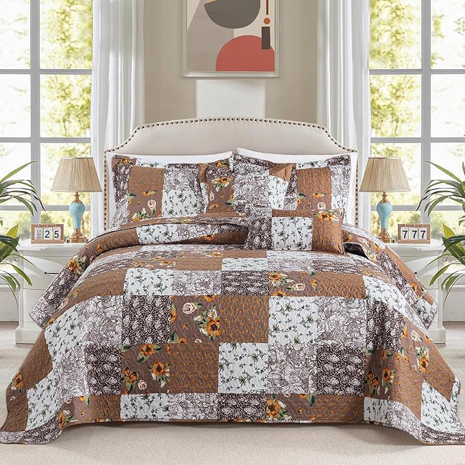 BEDIFANY Cotton Filling Queen Quilt Set by BEDIFANY