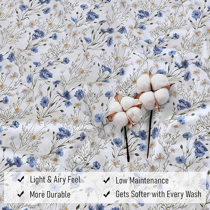 RUVANTI 100% Cotton Sheets – California King Percale Bedding, Cooling & - Image 8