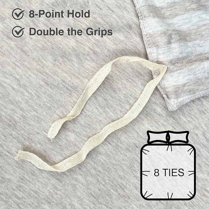PURE ERA Jersey Knit 2pc Duvet Cover Set 100% T-Shirt Heather Cotton Super Soft - Image 5