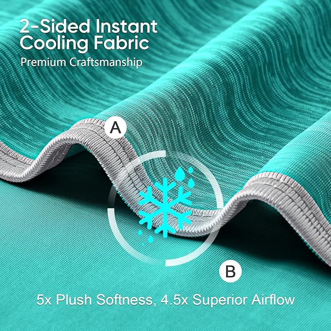 KMUSET Cooling Blanket King Size, Double Sided Summer Cooling Blankets - Image 3