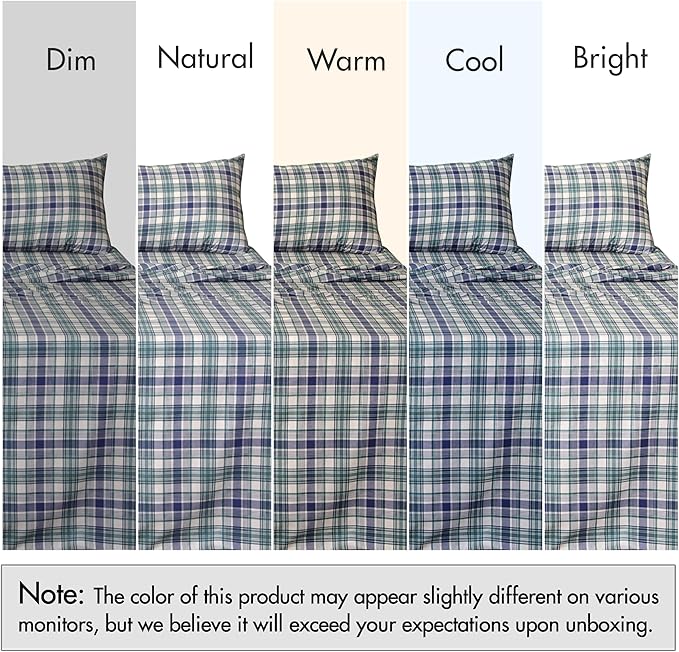 RUVANTI 100% Cotton Sheets – Twin Size Percale Bedding, Cooling & Breathable - Image 7