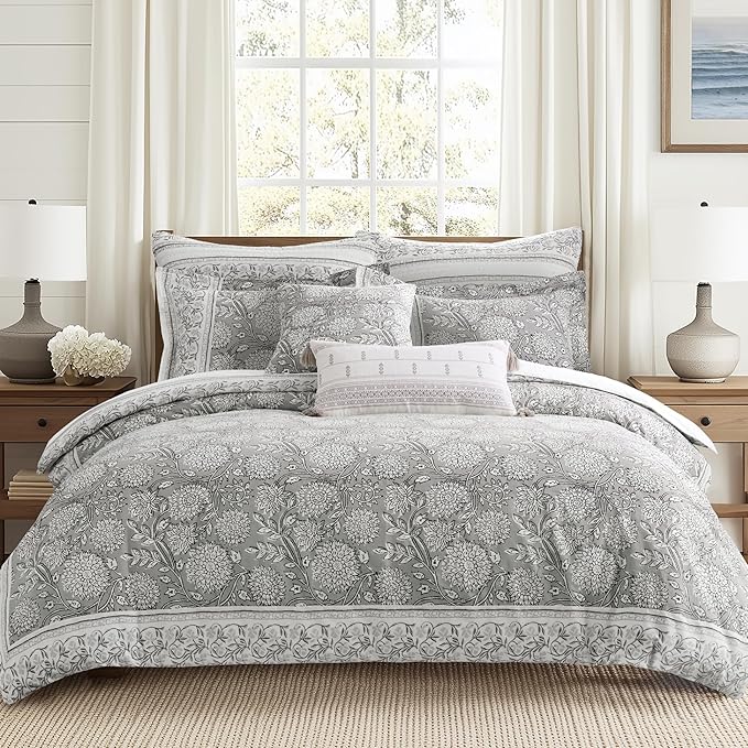 Levtex Home Adare Grey Reversible King/Cal King Comforter Set - Image 2