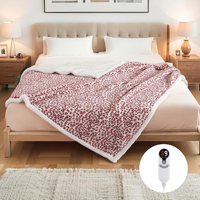Electric Heated Blanket Full Size 72"x84", Ultra-Soft Plush - Image 9