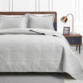 Love's cabin Quilts for Full Bed Light Grey Bedspreads Bedding Set by Lovescabin