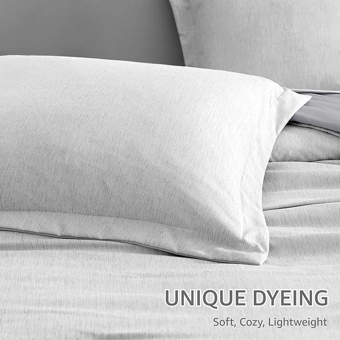 Monbix Full Size Comforter Set, Bedding Sets Full 7 Pieces, Cationic Dyeing Bed - Image 6