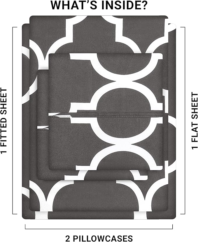 Utopia Bedding Full Sheet Set, Soft Microfiber 4 Piece Bed Sheets - Image 3