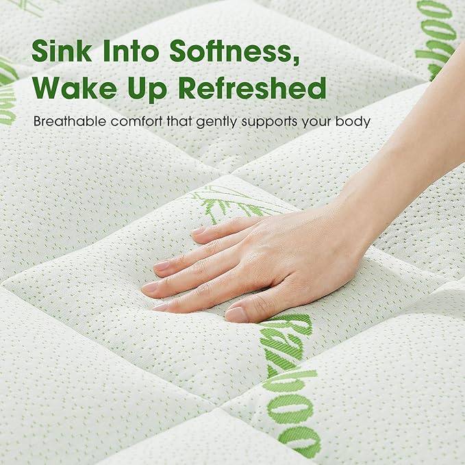 Mattress Pad Twin Size, Cooling Pillow Top Mattress Topper, Ultra Soft Viscose - Image 2