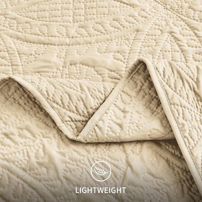 Love's cabin Quilts for Queen Bed Camel Bedspreads - Image 6