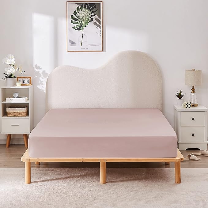 HBHLFZ Twin XL Fitted Sheet Only, Soft Breathable Bottom Sheet - Image 6