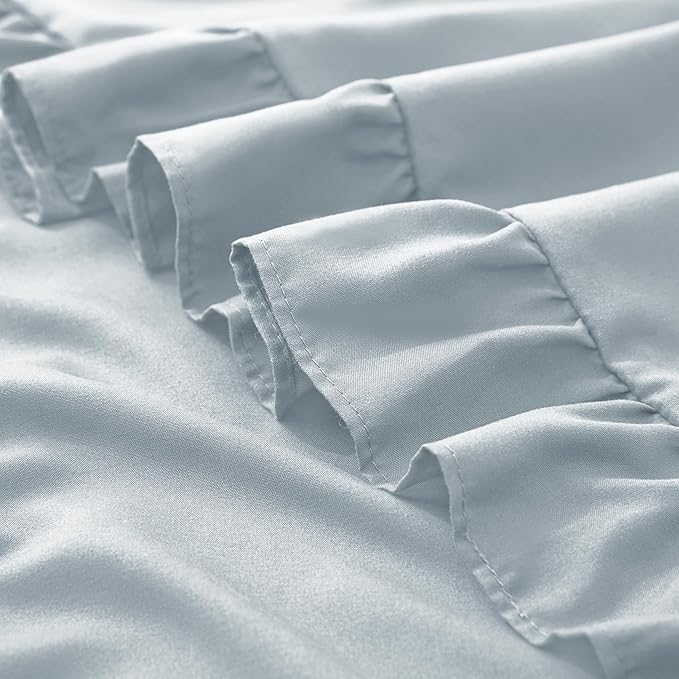 KKJIAF Ruffle Pillow Cases Standard Size Set of 2, Ruffled Pillow Covers - Image 6
