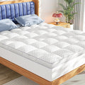 BEDELITE Queen Mattress Topper 3 Inch Thick Mattress Pad, Plush Pillow Top Bed by BEDELITE