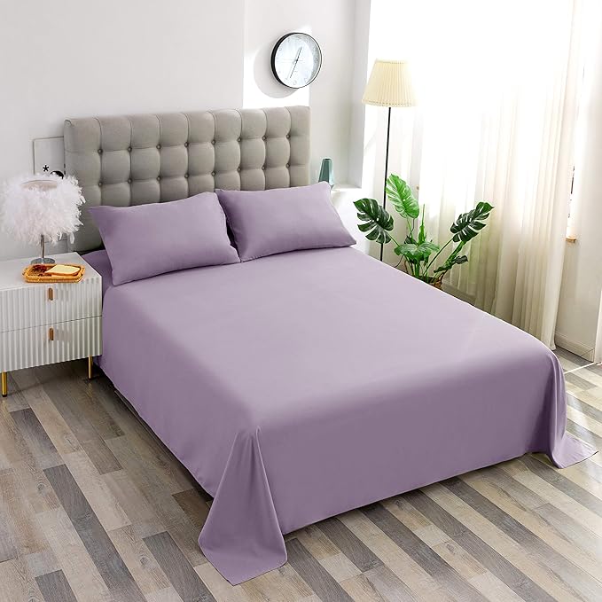 Sfoothome Queen Lavender Fitted Sheet Only, Wrinkle Free - Image 5