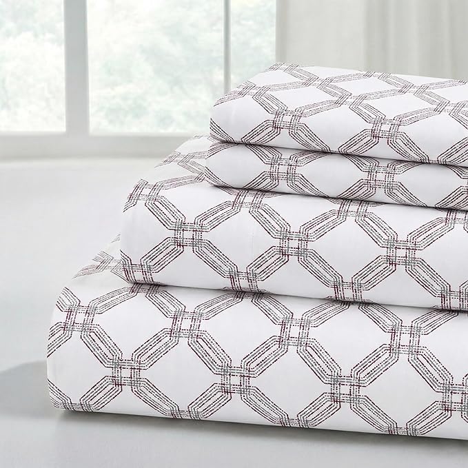 Modern Threads 4-Piece Ultra Soft Microfiber Bed Sheets Set, Wrinkle Free Sheets by ModernThreads