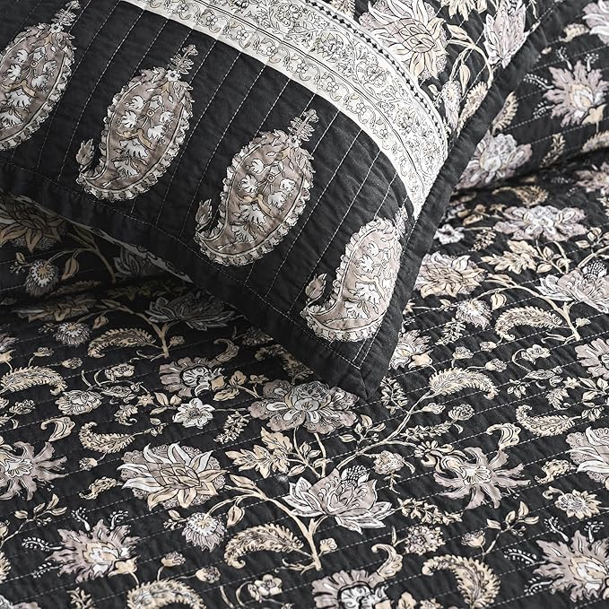 EverGrace Cotton Quilt Set King Size, 100% Cotton Reversible Lightweight - Image 7
