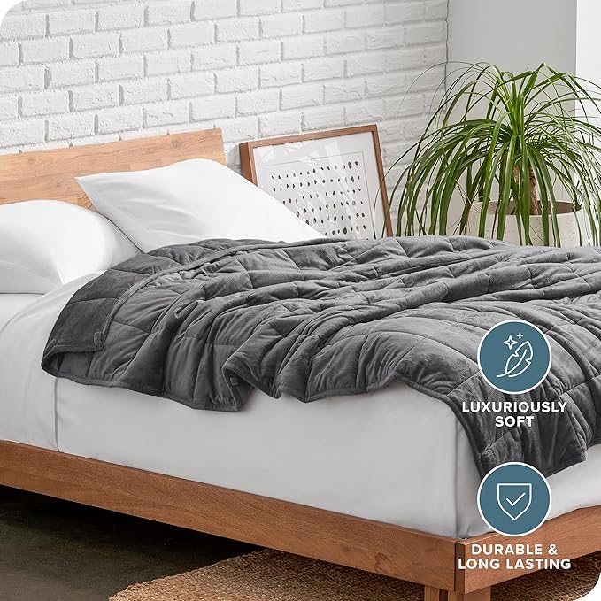Bare Home Weighted Blanket Full or Queen Size 12lb - Image 5