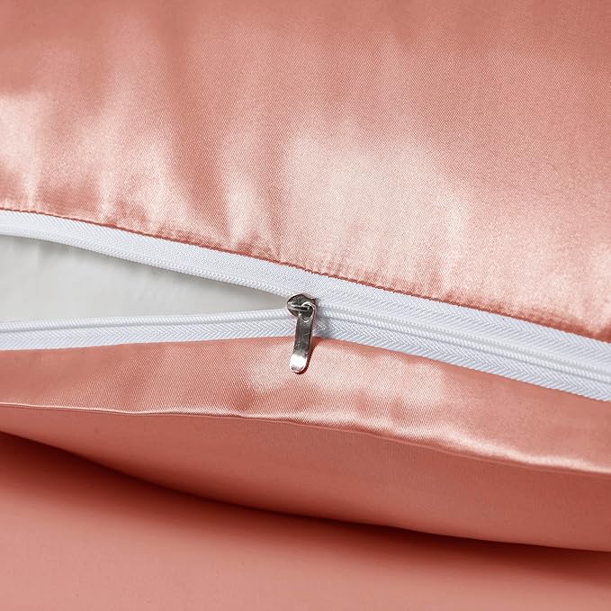 Rose Gold Satin Pillowcases - Image 4