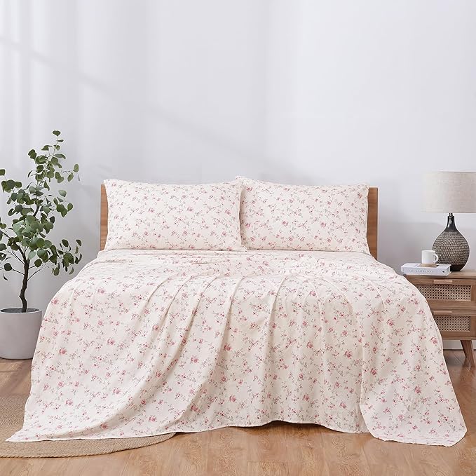 Modern Threads Printed 4-Piece Extra Soft Bedding Sheets & Pillowcase Set - Image 3