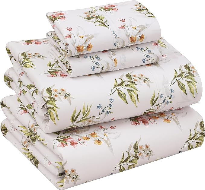 RUVANTI 100% Cotton Sheets – California King Percale Bedding, Cooling & by Ruvanti