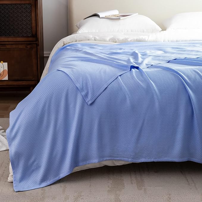 AmyHomie Cooling Blanket Queen Size, 100% Rayon Derived from Bamboo, Cool - Image 5